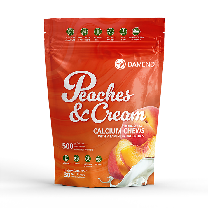 Calcium Soft Chew | Peaches & Cream