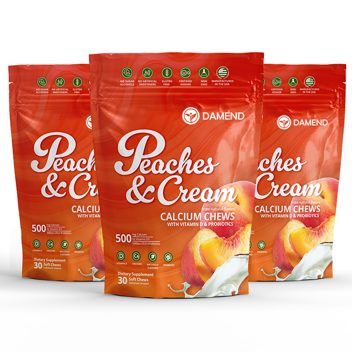 Calcium Soft Chew | Peaches & Cream